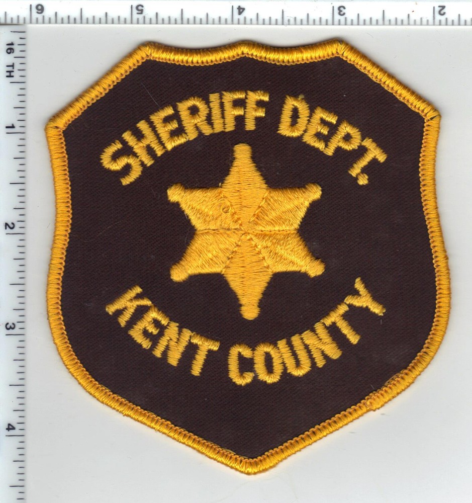 Kent County Sheriff's Dept. (Michigan) Uniform Take-Off Shoulder Patch  1980's