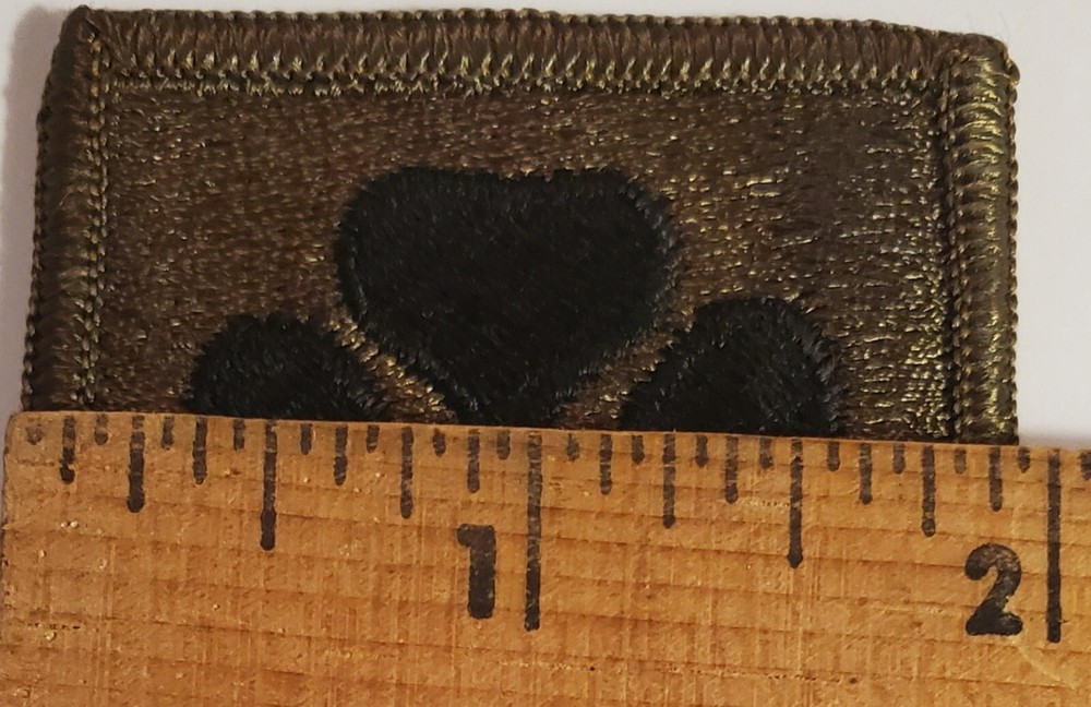 US Army 4 Forth Army OD Black Subdued Patch