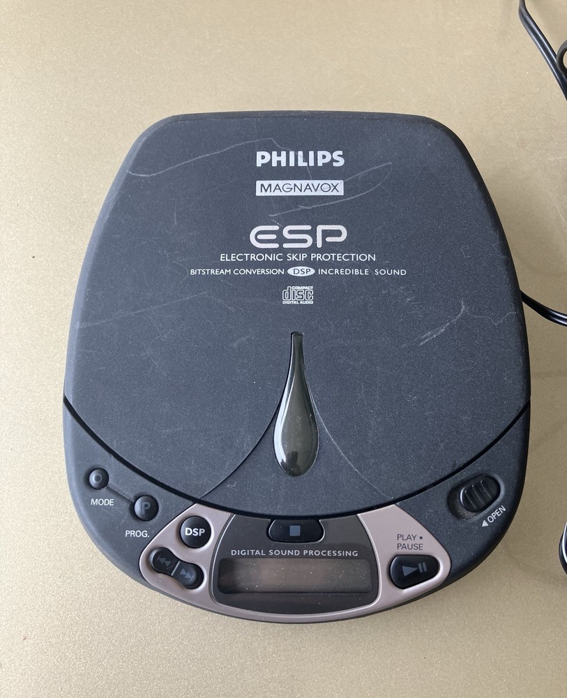 Philips Magnavox ESP Portable CD Player With Plug In