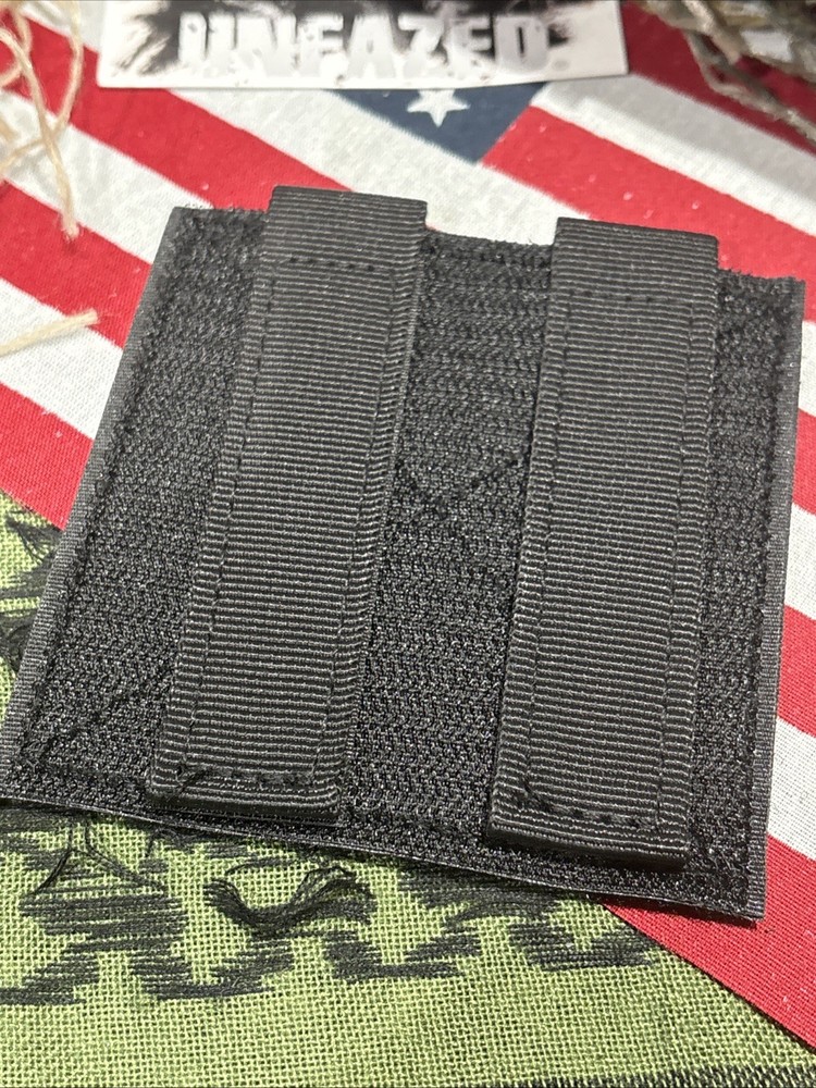 2 Pk. Patch Panel Loop Front Hook Back And Molle Straps Panel for Patches 4x4”