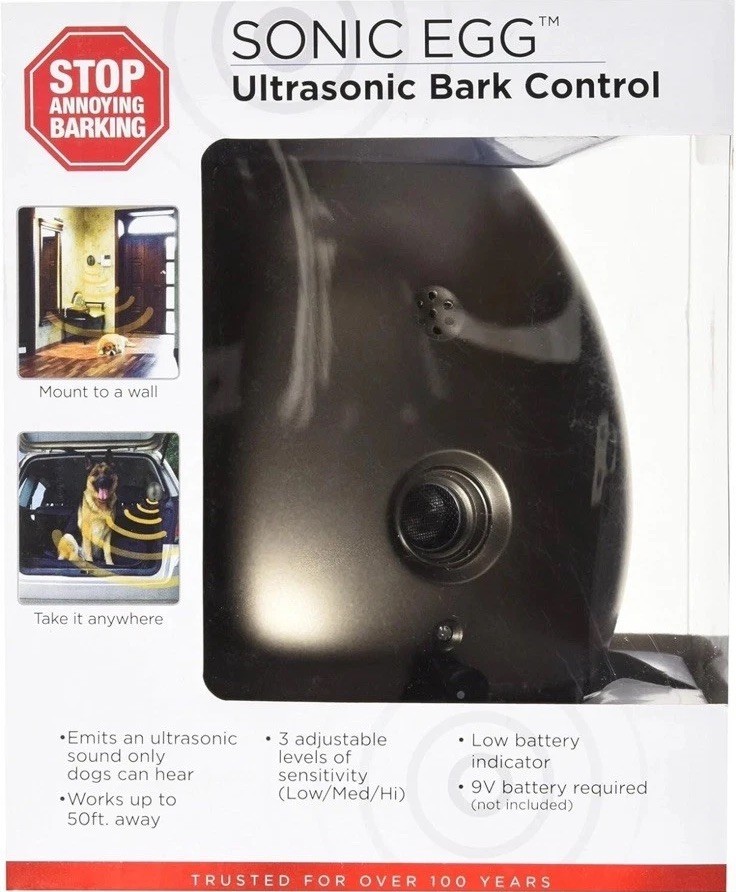 Sunbeam Sonic Egg Ultrasonic Bark Control - No Box!
