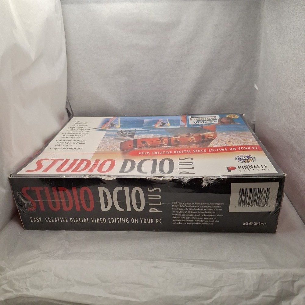 Pinnacle Studio DC10 Plus PC Video Editing Windows 98 Big Box Sealed