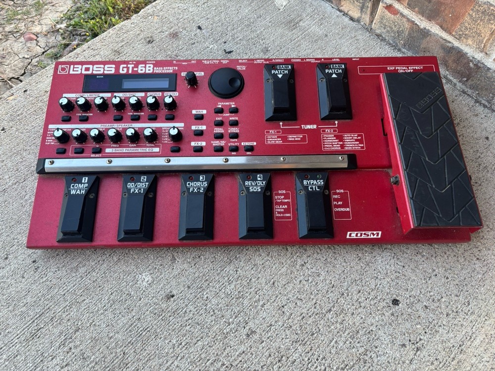 ⭐️Boss GT-6B BOSS Bass Multi-Effects Processor⭐️Working Please Read⭐️
