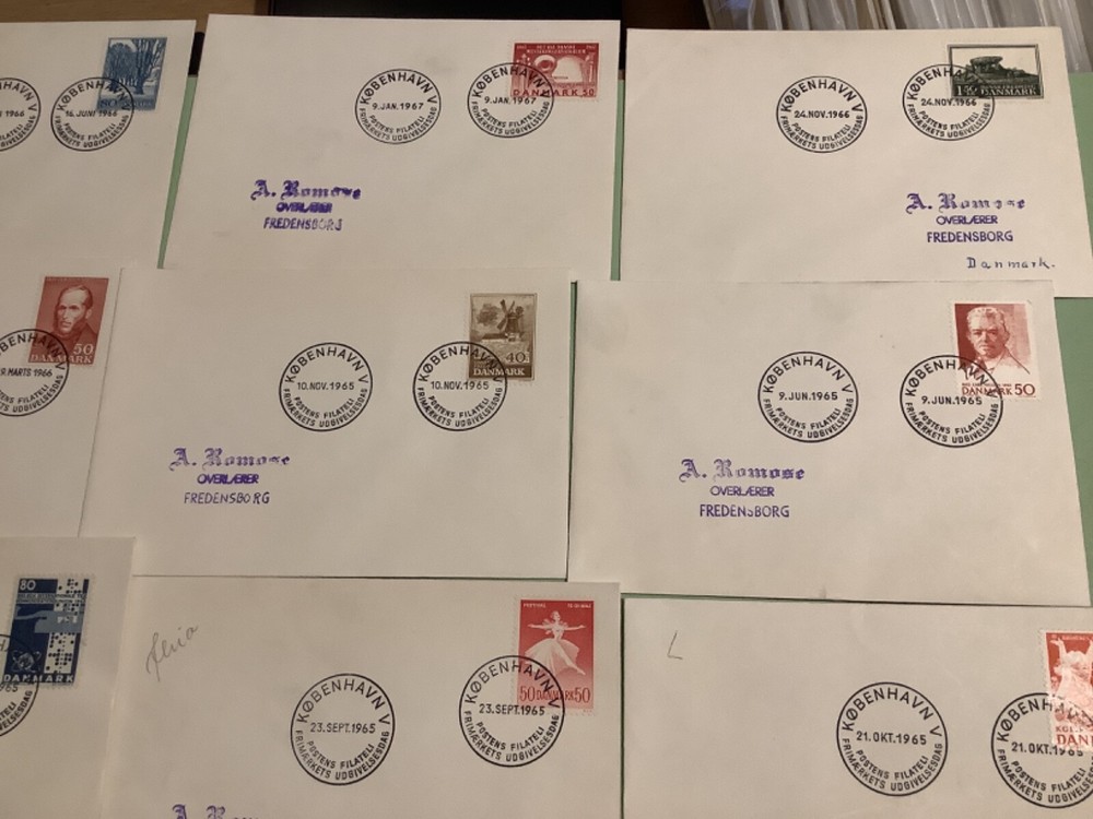 Denmark 22 postal cover items Ref A1852