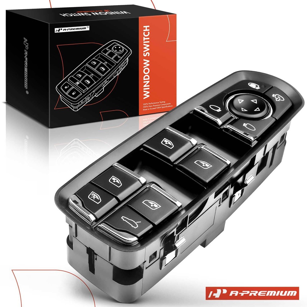 A-Premium Front Left Power Window Switch for Porsche Cayenne 11-18 Macan 15-18