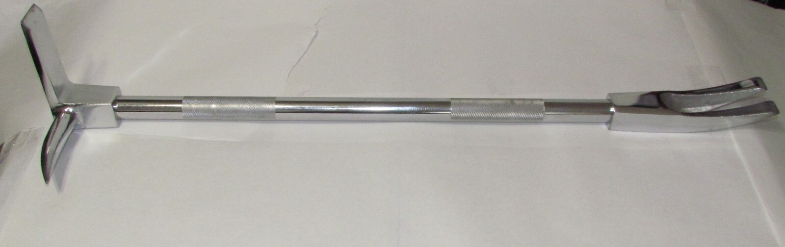 36" Halligan bar with Nickel Finish. Hardened High Carbon Steel. 11 Lbs - E