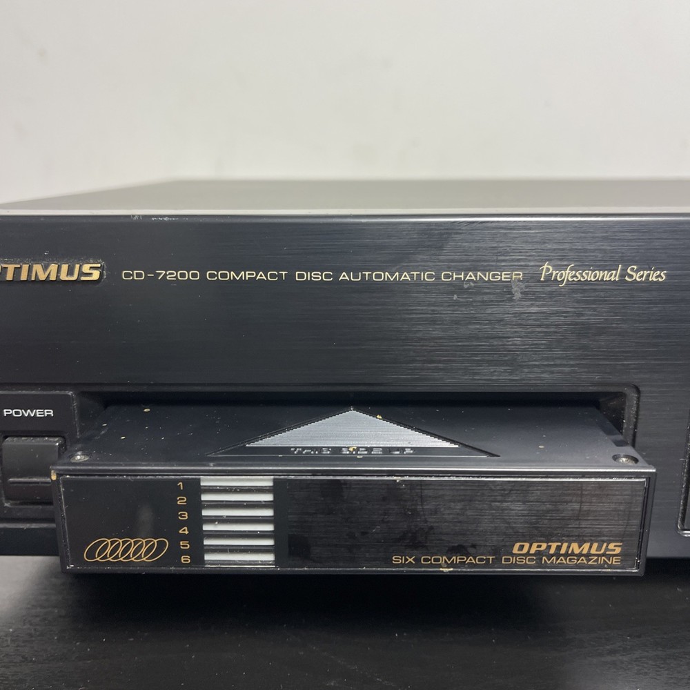 OPTIMUS CD-7200 COMPACT DISC AUTOMATIC CHANGER Professional Series Tested Used