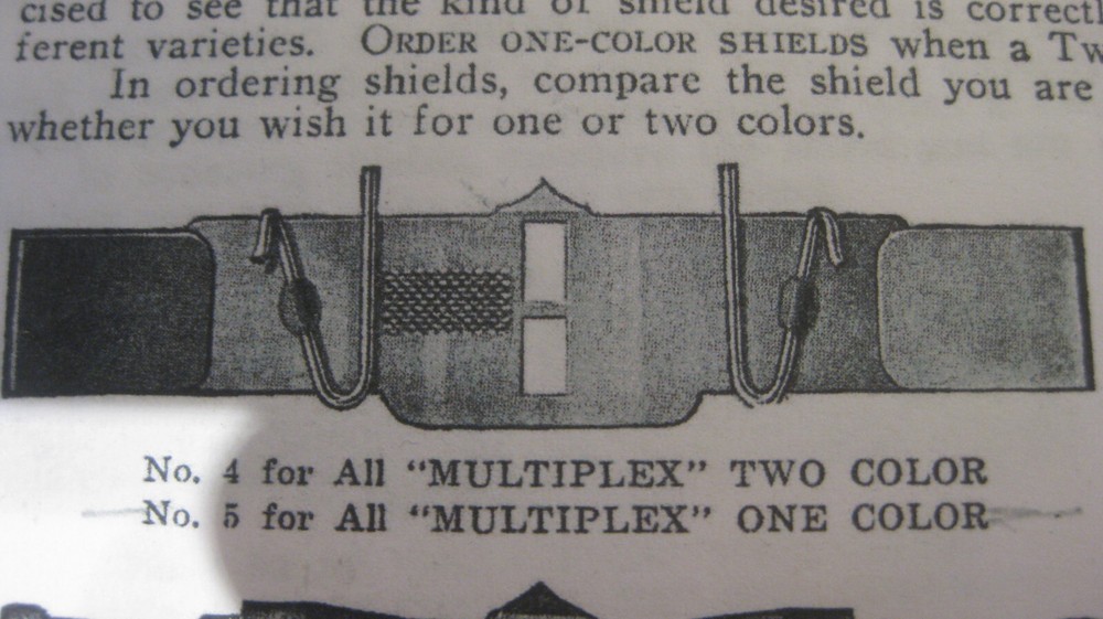 Hammond Multiplex Typewriter Ribbon Shields -- Finally!