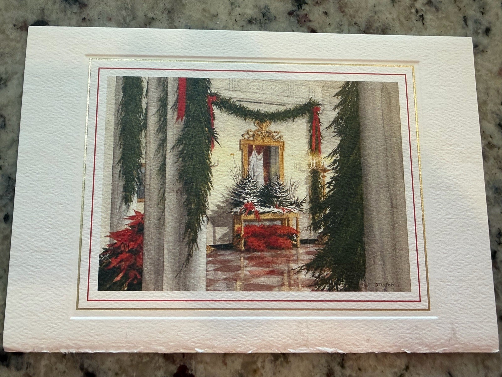 RARE Reagan Presidential White House Christmas Cards 1988 – Large & Small
