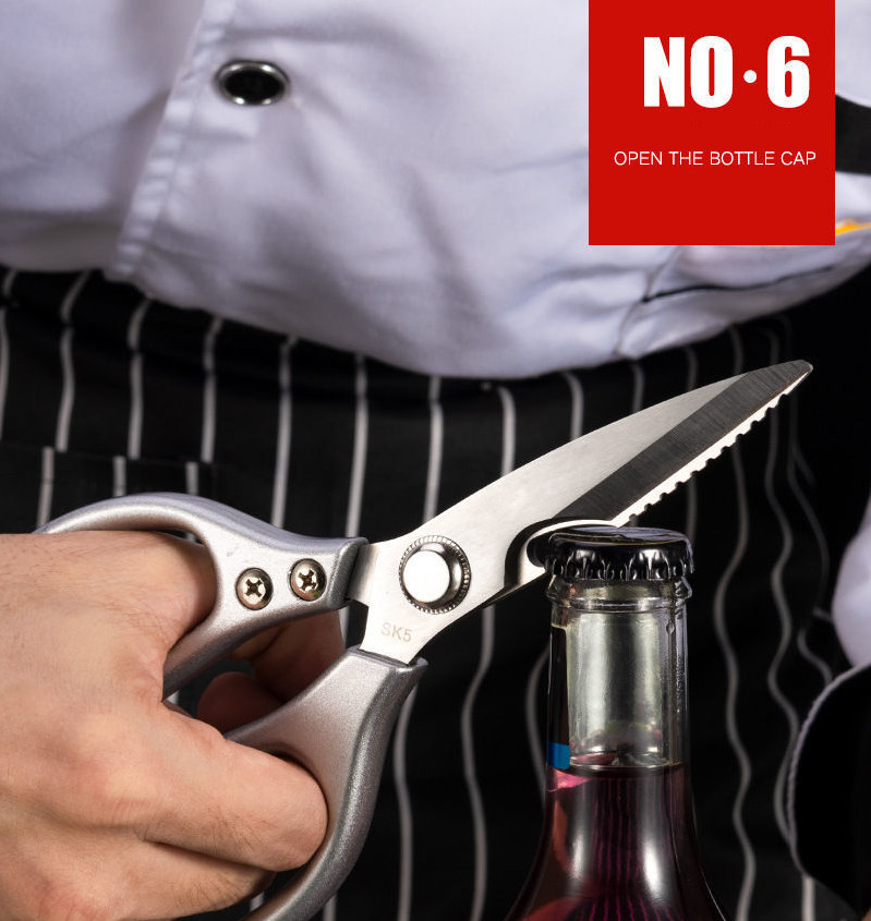 Heavy Duty Kitchen Shears Stainless Steel Multi-Function Scissors for Meat Fish