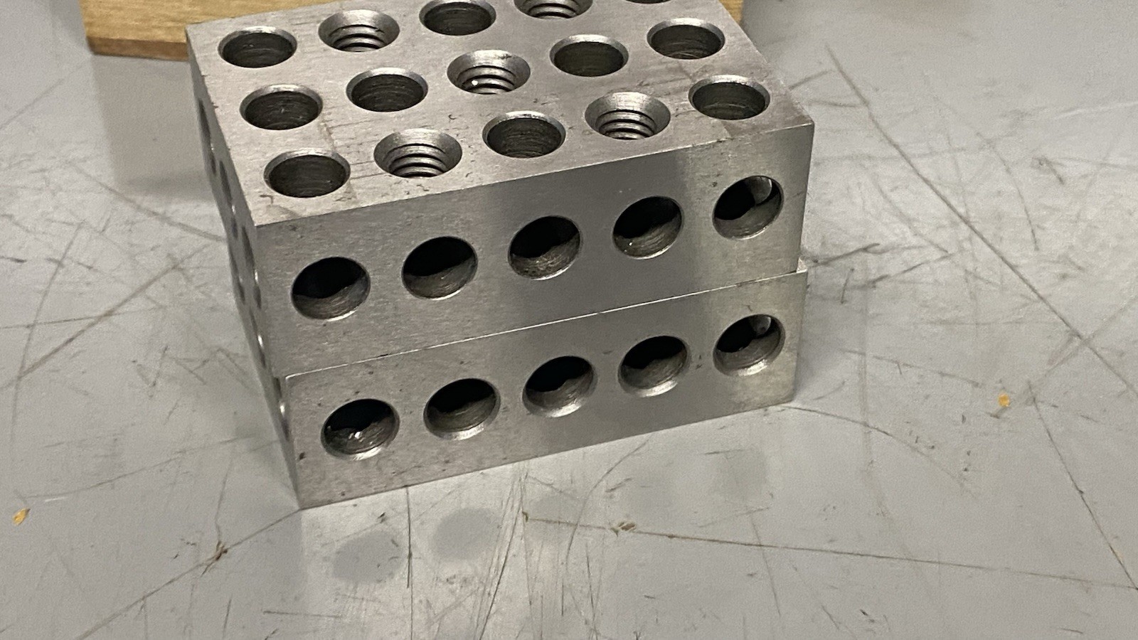 Vintage Machine Shop Set Up 1-2-3 Blocks Hardened Steel Machinist Tool & Die