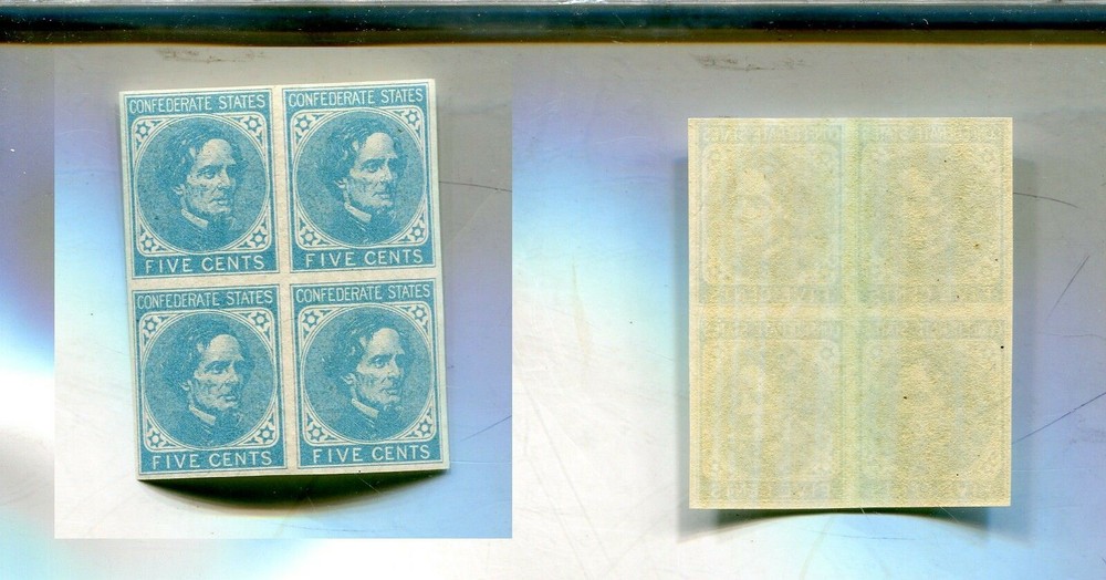 SCOTT #7 .05 CONFEDERATE BLOCK OF 4 STAMP MNH 7990P