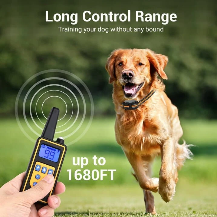 1-3 Dogs Training Collar 3000FT Remote Rechargeable Shock Dog Waterproof Trainer