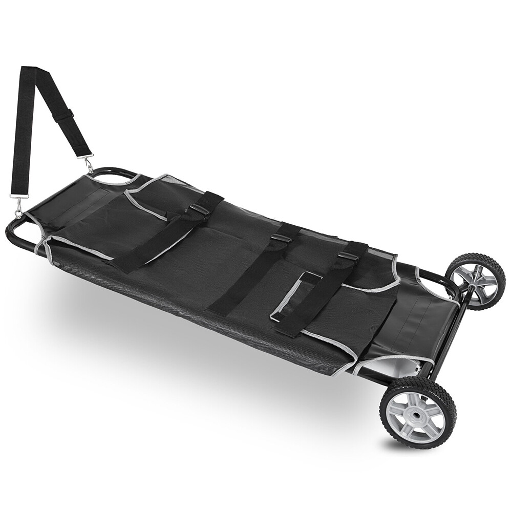 50"*26" Animal Stretcher with 2 Wheels Pet Dog Veterinary Expandable 250lbs Max