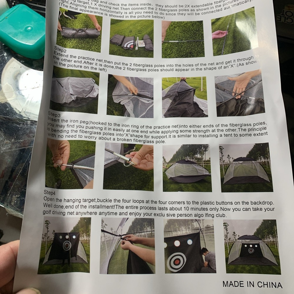 Golf Swing Practice Net Portable 9x7ft Easy Install Backstop Golf Driving Net