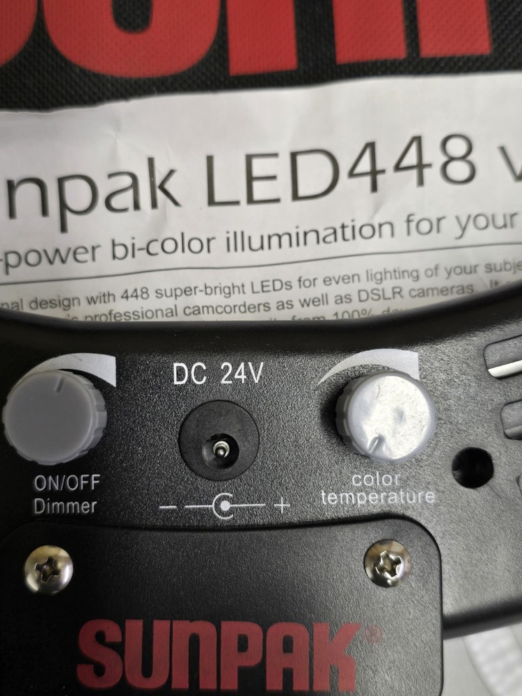 **READ**Sunpak - LED 448 19" Bi-Color Ring Light Kit KNOBS ONLY!!**