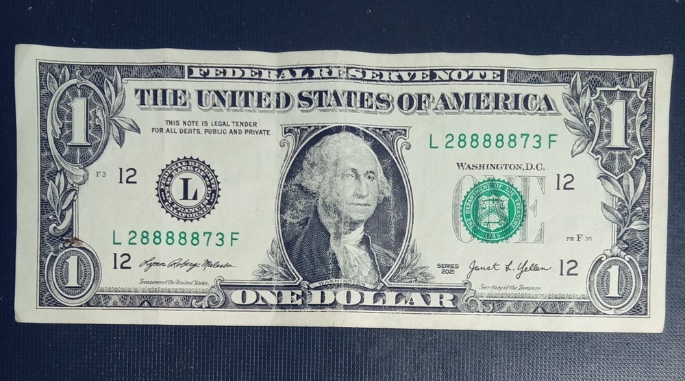 2021 (1 Dollar Fancy) 5 - 8's Consecutive