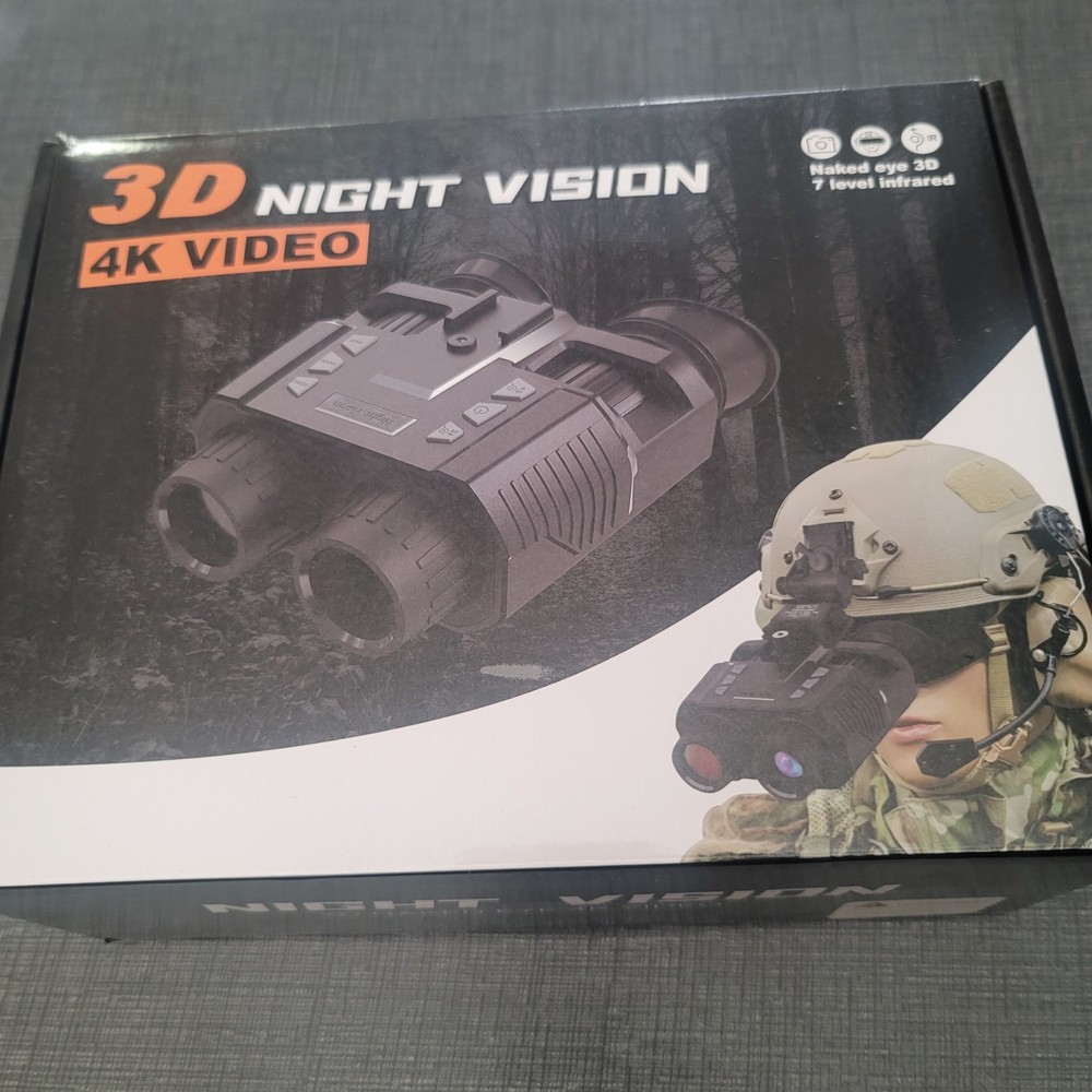 NV8000 3D 4K Head-Mounted Night Vision Binoculars,4 Color Effects Night...