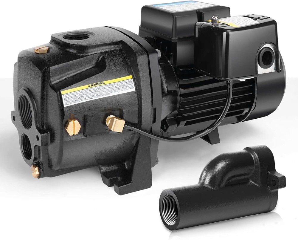 High Efficiency Cast Iron Well Pump with Automatic Pressure Switch - 25.9 GPM