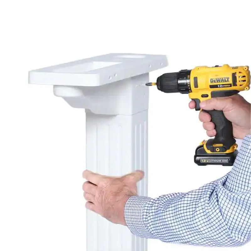 White Mailbox and Post Kit, Easy Assembly with Common Tools Durable Craftsman