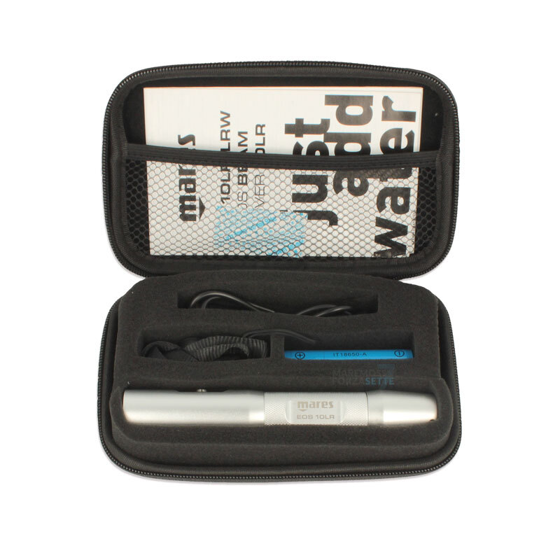Mares EOS 10 LR cree rechargeable diving torch with bag