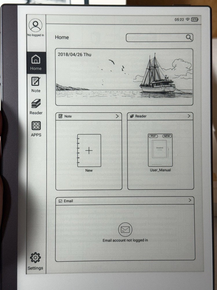 Geniatech Kloudnote Mini Notepad 9.7" Digital Android E-Ink ePaper Tablet