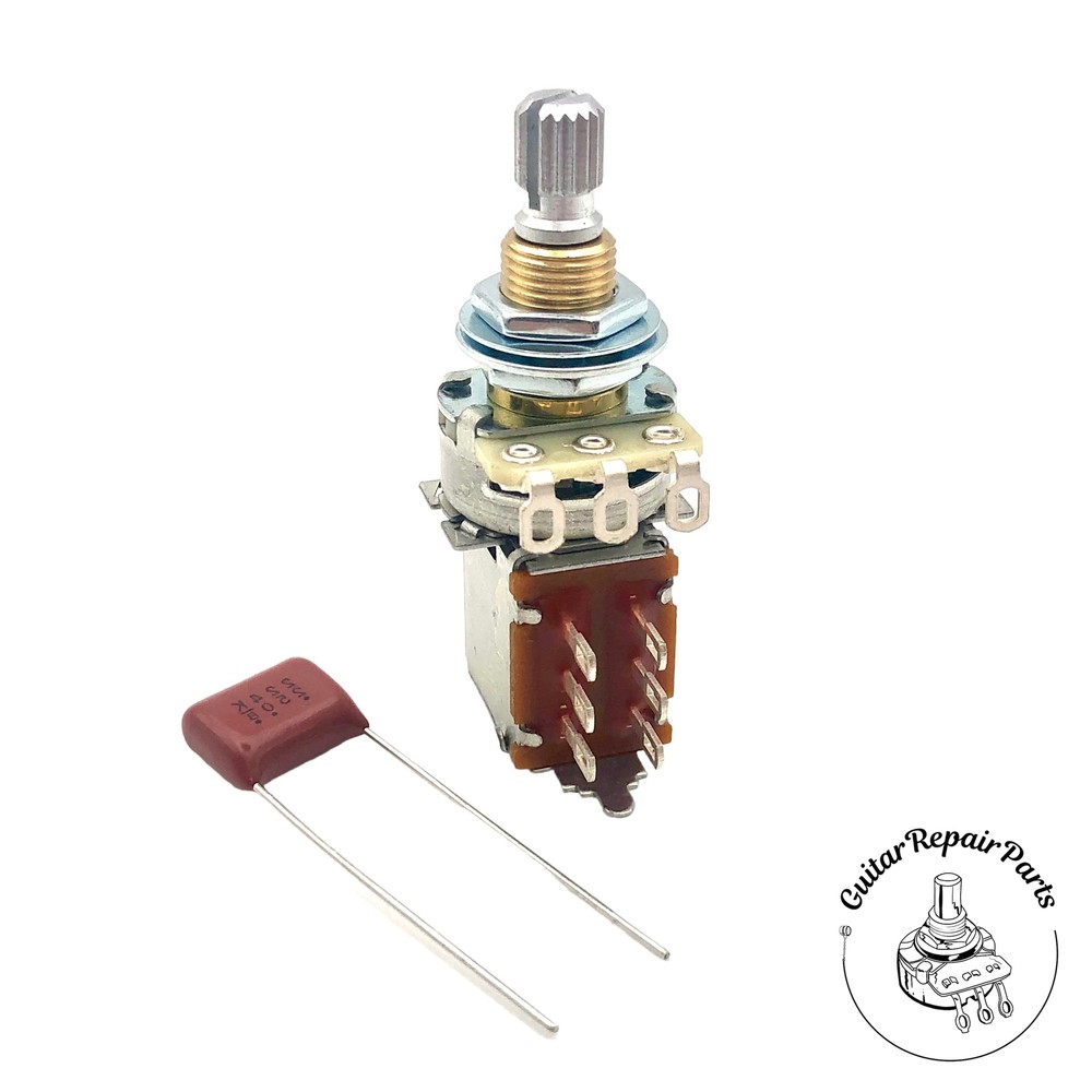 Fishman Fluence 25k Push-Pull Pot,M8 Bushing, Split Shaft, ACC-FLU-PPP