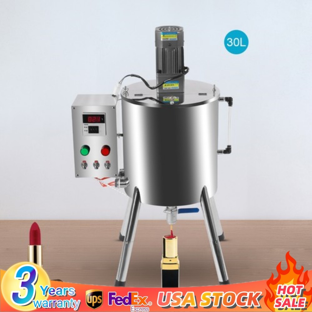 Heating Mixing Filling Machine 30L Stirring Tank Lipstick Paste Filler