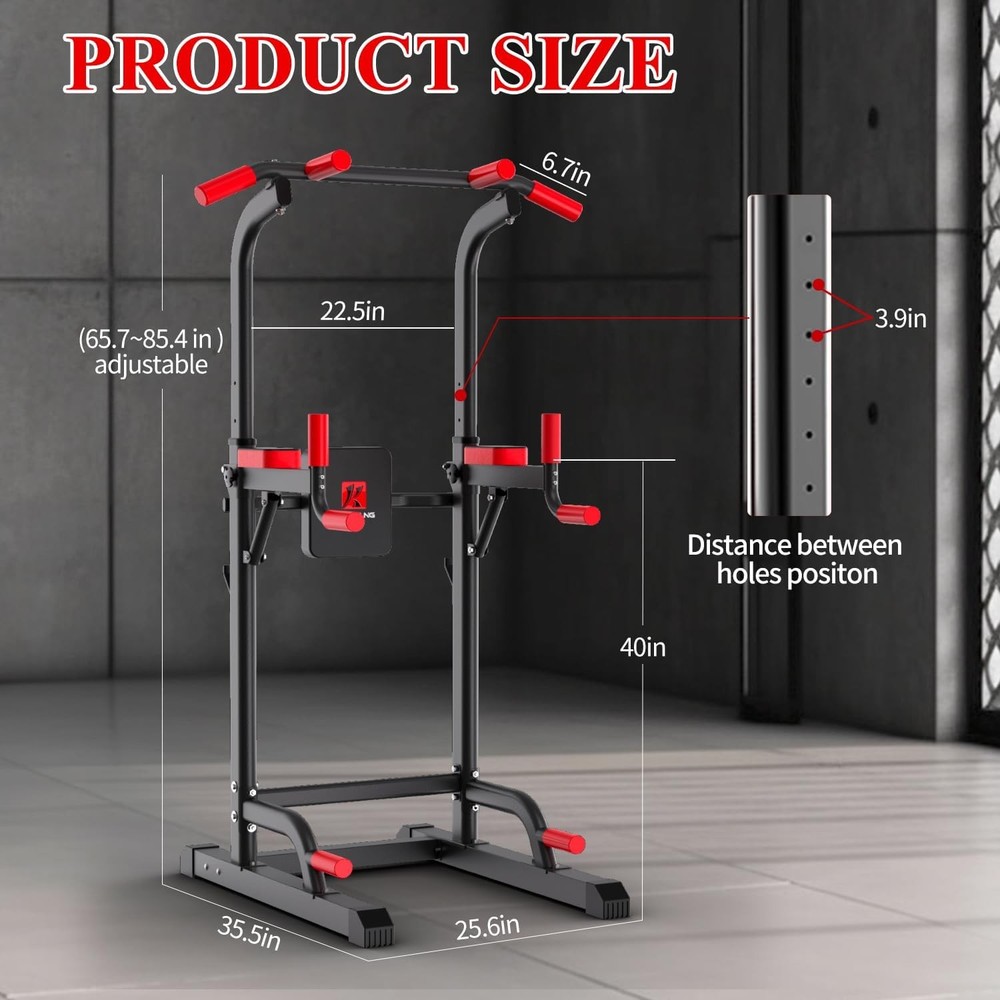 Power Tower Dip Station, Multi-Function Assistive Trainer Pull Up