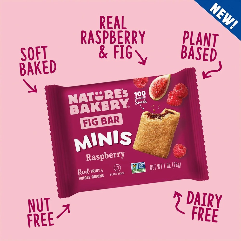 Nature’s Bakery Raspberry Fig Bar Minis, 1 oz, 20 Count