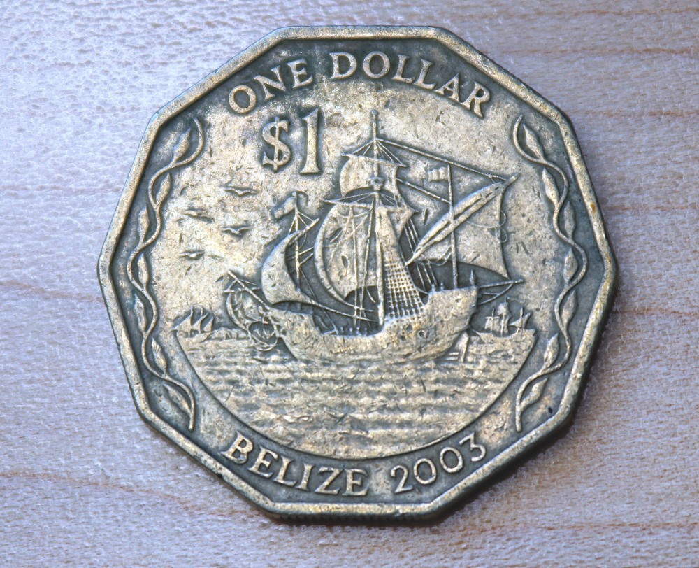 2003 Belize 1 Dollar Santa Maria Ship