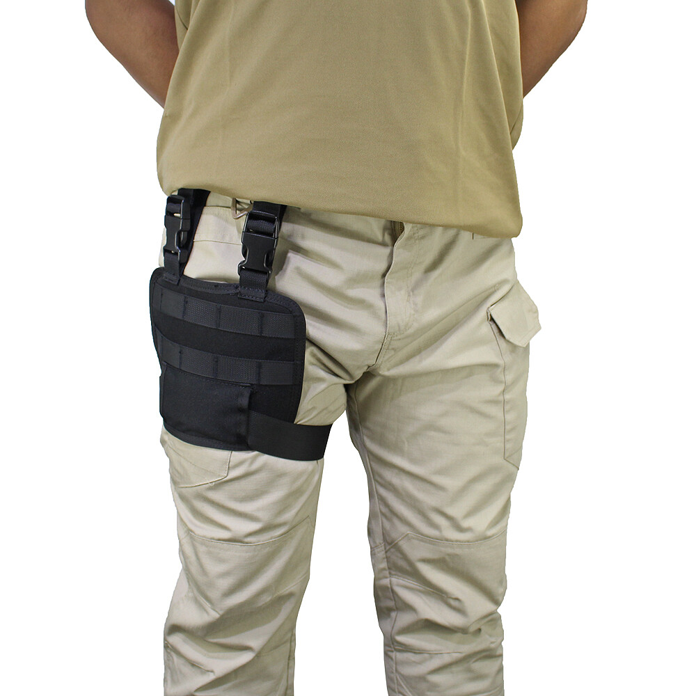 US Tactical Non Slip MOLLE Drop Leg Platform Panel Holster Universal Adjustable