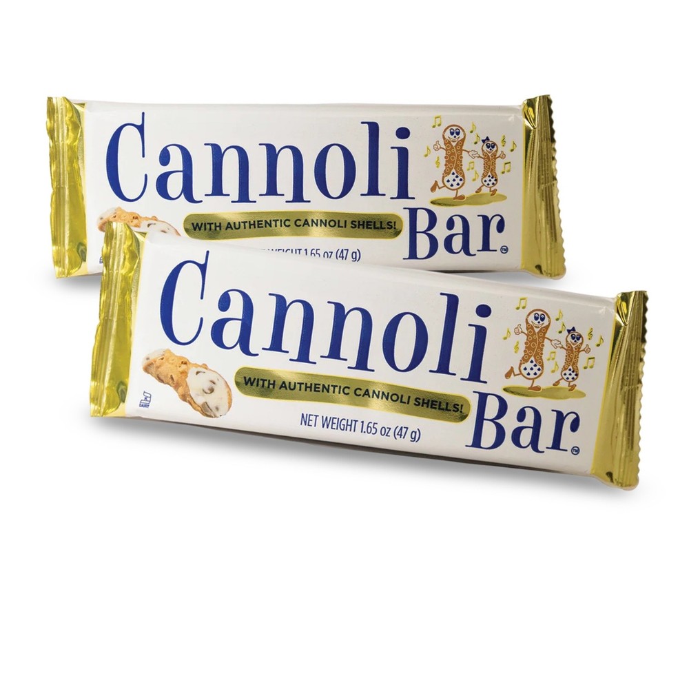 Cannoli Candy Bar Full Size, 4 Bars