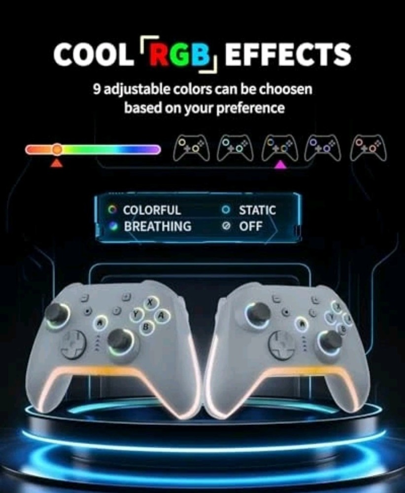Bcofo Wireless Mobile Game Controller for iOS/iPhone/Android/Cell White