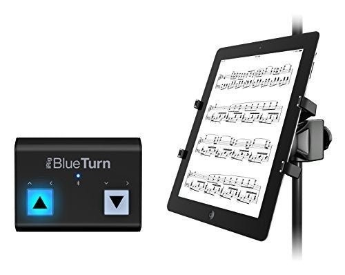 IK Multimedia iRig Blueturn + iKlip Xpand Bundle Tablet Page Turner Bundle