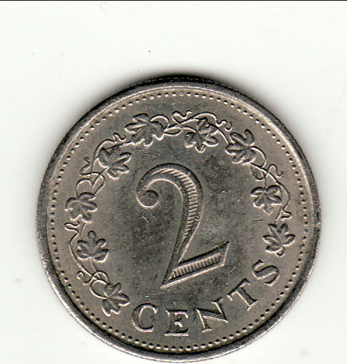 MALTE 2 CENTS 1976 SUP