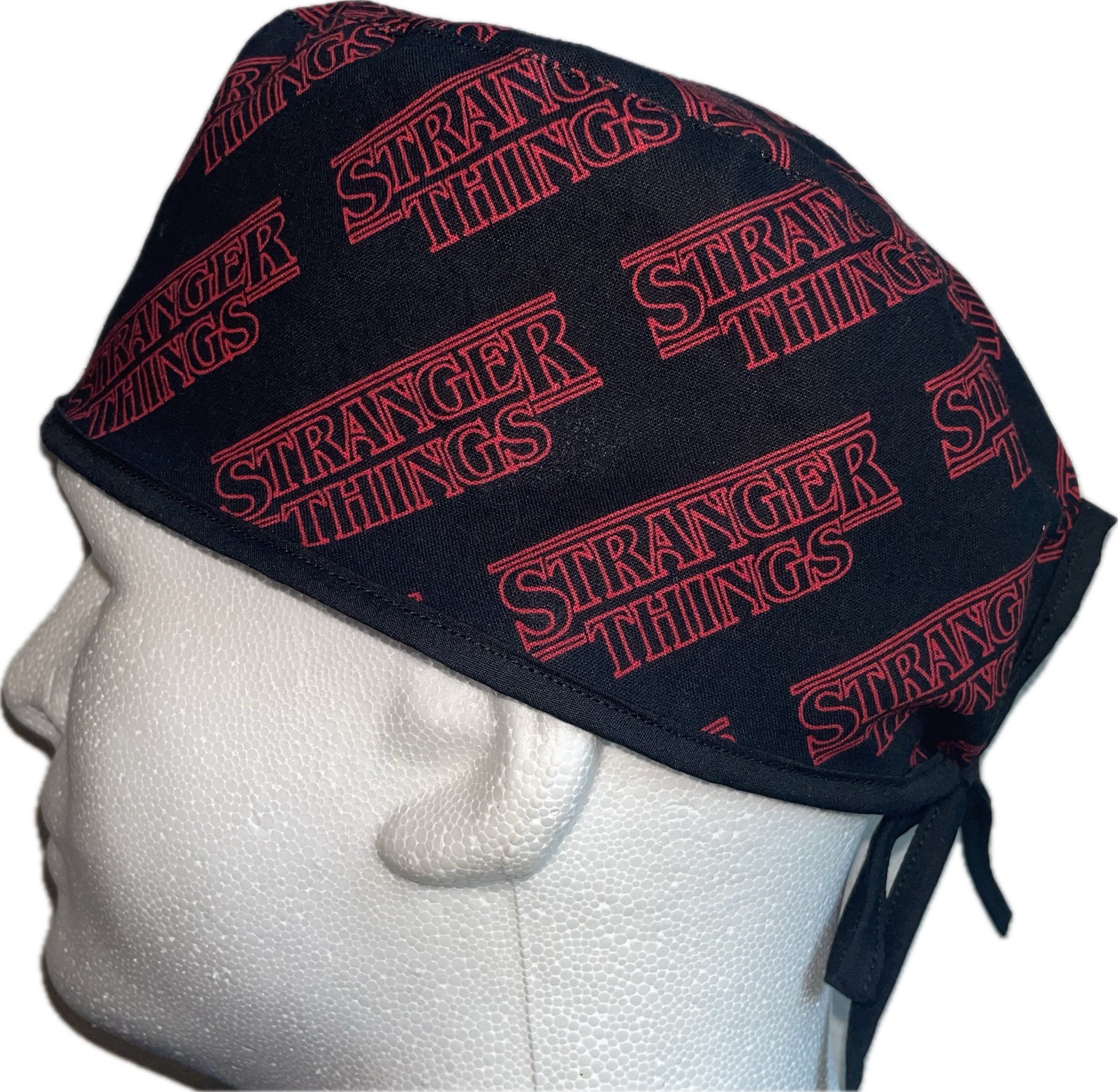 Stranger  Things Logo Scrub Hat Chemo Cap