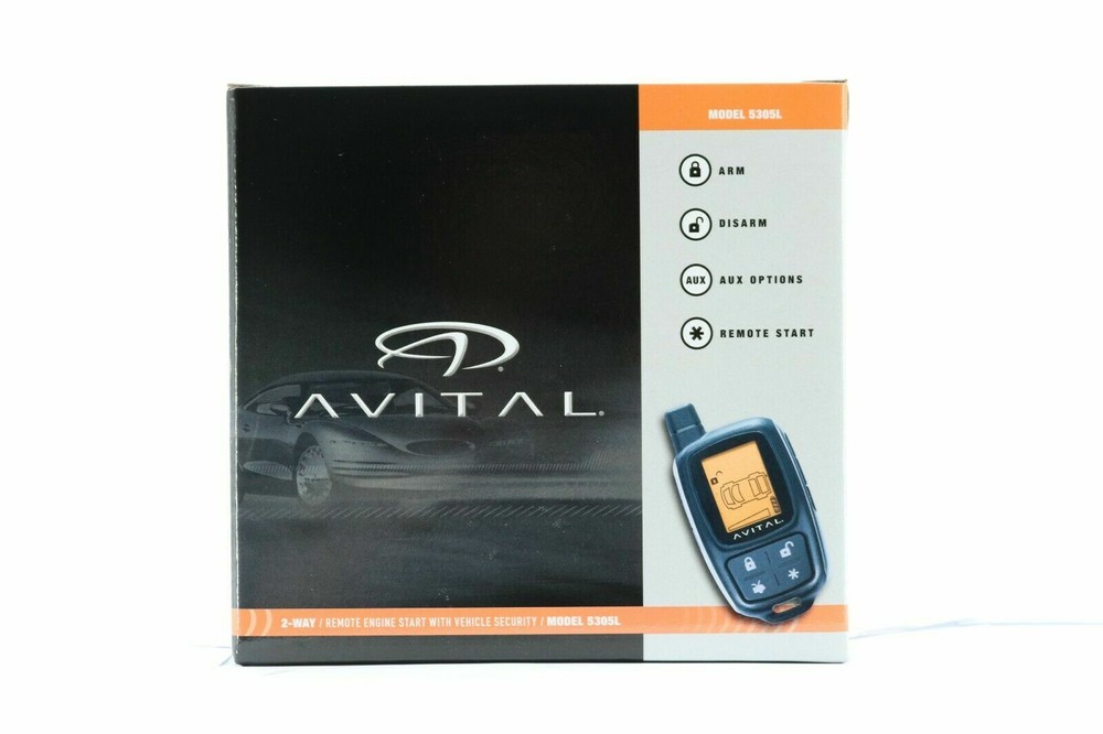 Avital 3305L 2-Way LCD Keyless Entry Vehicle Security System + 2 Remote Control