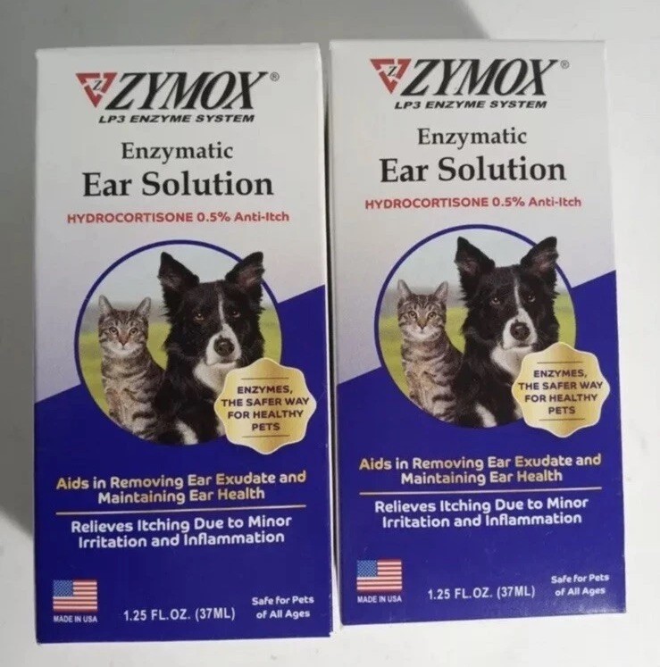 2 Boxes Ear Solution 1.25oz Cat & Dog Exp 2027 New