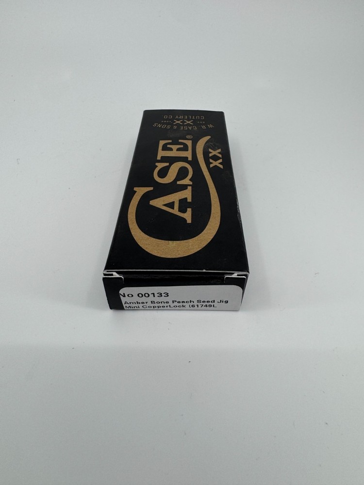 Case 00133 Folding Mini CopperLock Pocket Knife Amber Bone