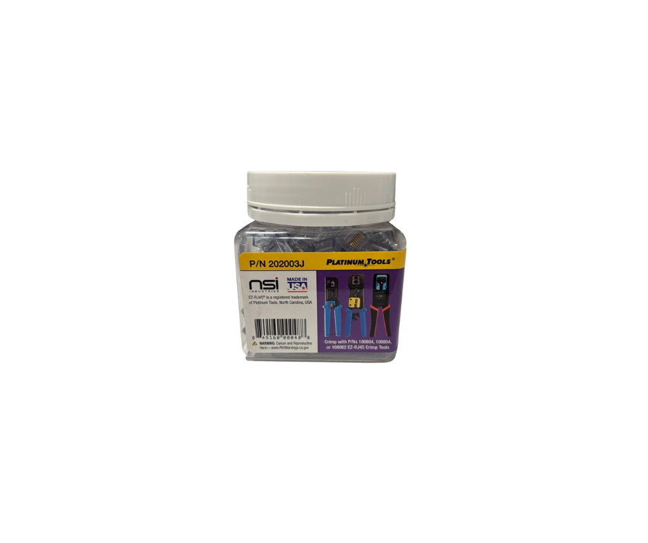 Platinum Tools EZ-RJ45 Conntectors 100 PC