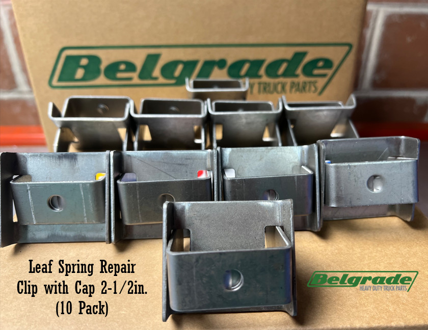 Leaf Spring Repair Clip with Cap 2-1/2in. (10 Pack)