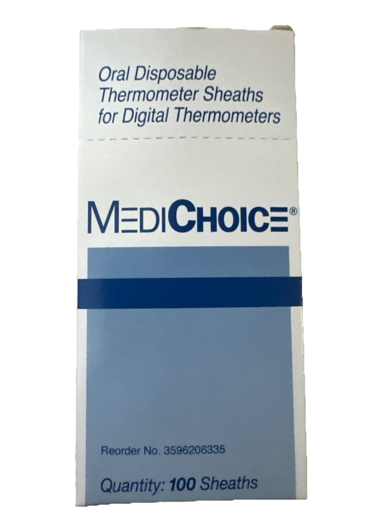 New Medichoice  Disposable Thermometer Sheaths 100 Sheaths