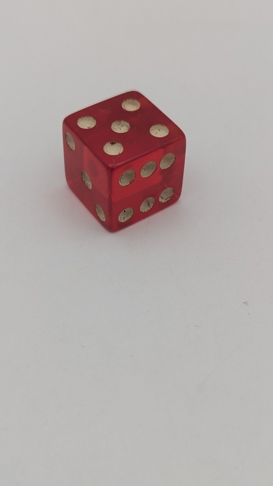 Vintage Cherry Translucent Bakelite Dice