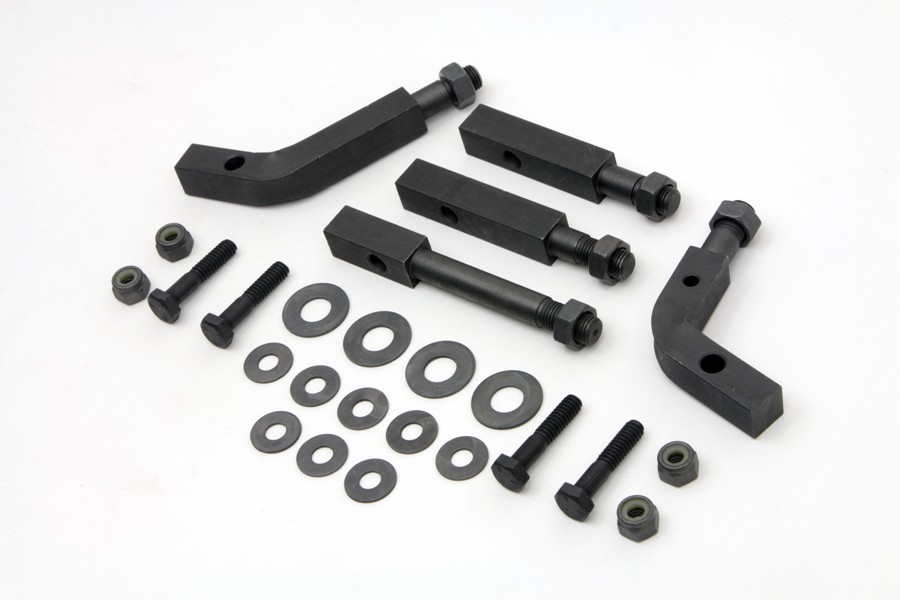 Footboard Mount Bracket Kit Parkerized for Harley-Davidson