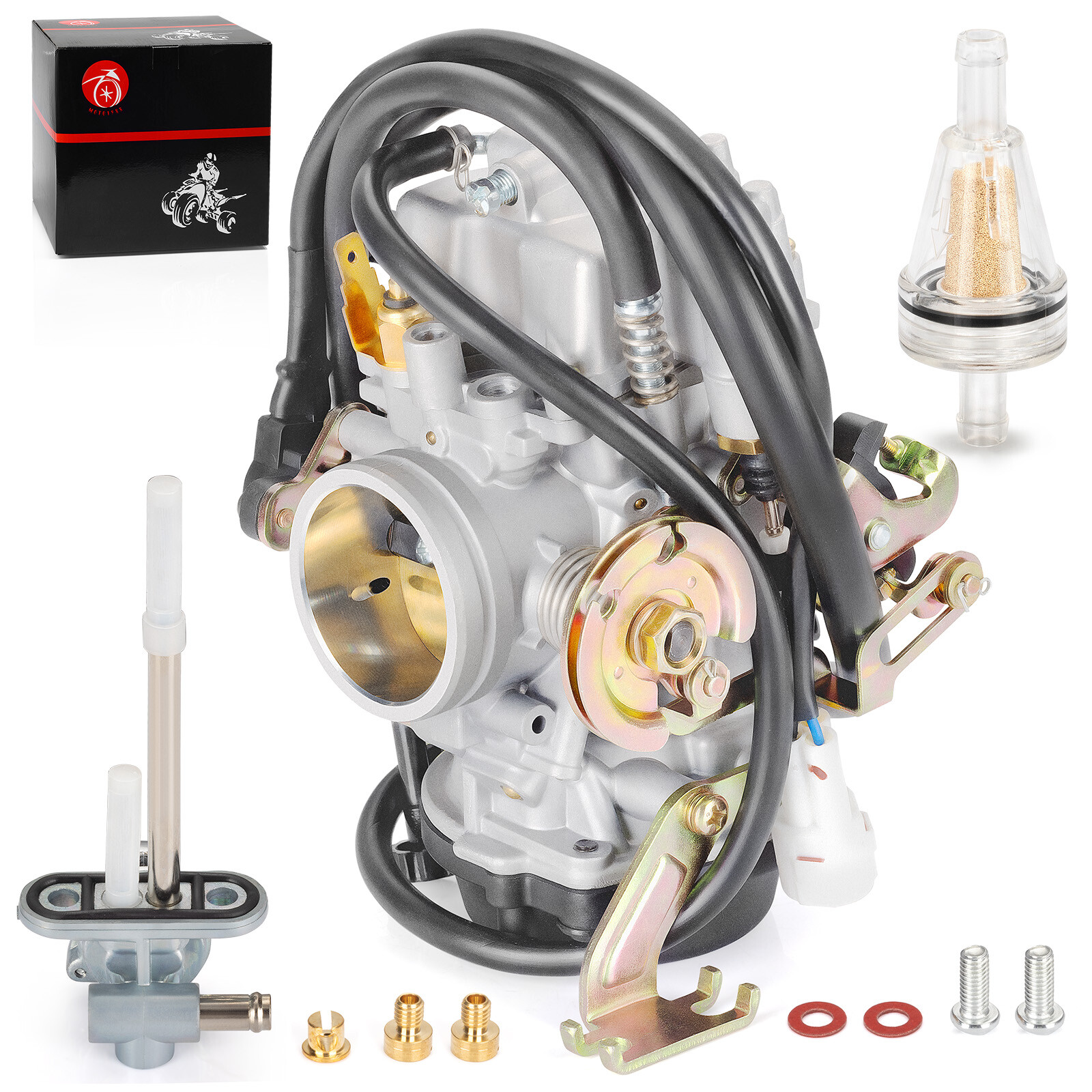 Carburetor + Fuel Valve 1999-2003 For Yamaha Road Star 1600 1700 XV1600 XV1700