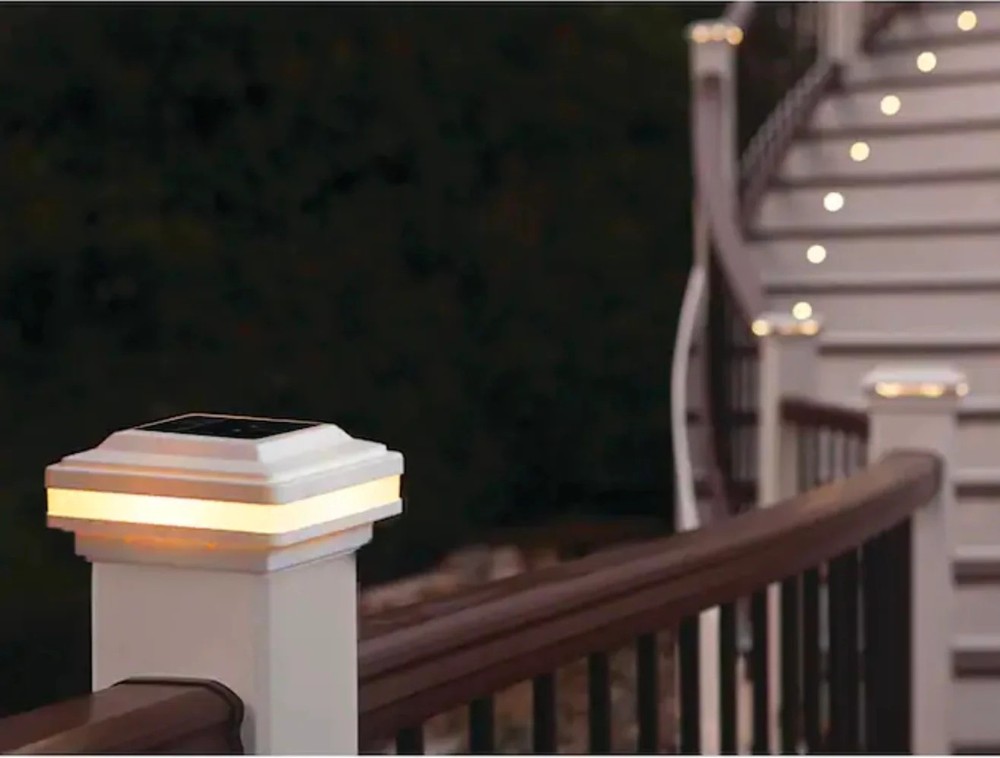 Harbor Breeze White Plastic Fence Deck Post Cap