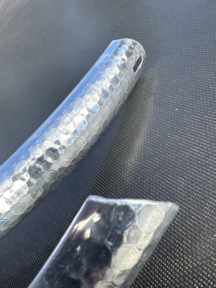 Hammered middle weight Set: Polished Silver
