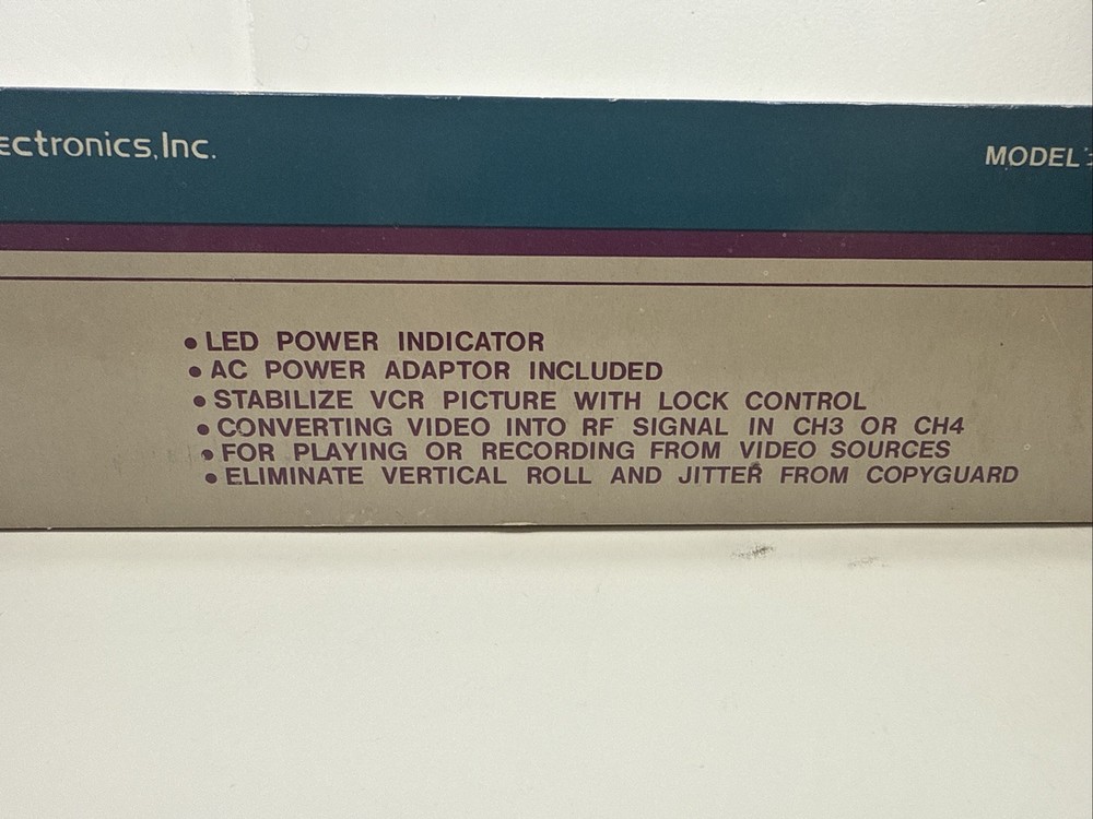 Tei Electronics VCR Copyguard Stabilizer / RF Converter