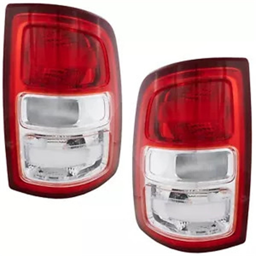 Pair Tail Lights Assembly White Decorative Frame Replacement for 2500 2019-2022